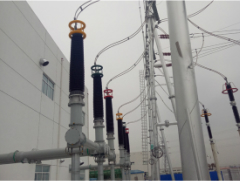 Photo of 252kVGIS Casing Operation in Tianjin Binhai New Area